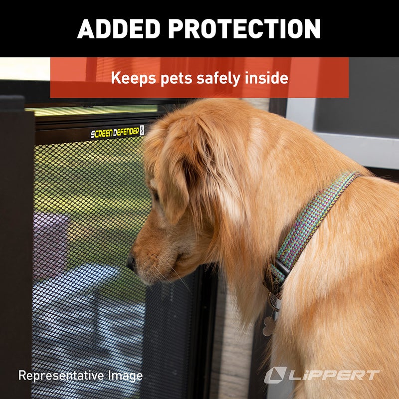 Lippert Components 859791 Screen Defender RV Entry Door Aluminum Screen Protector, 24-inch Door (20.5" Screen Kit) - Image 5